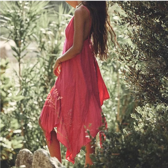 New Free People Slip My Mind Printed Trapeze Dress Size Small - Picture 1 of 10